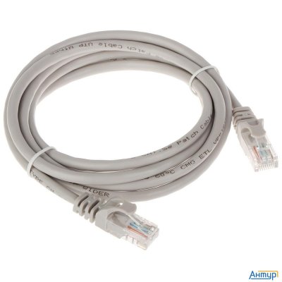 Патч-корд Bion [bpc-u5e101-1m] U/utp, Cat.5e, Awg 26 (7/0,16мм), Cca, многожильный, Pvc, 1м, серый