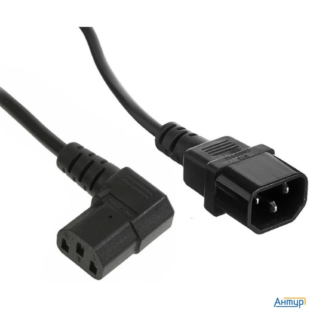 Exegate Ex297744rus Кабель питания Power Ec-1p (c13 угловой->c14, Vde-250v-3*0.75mm2, медь, черный,