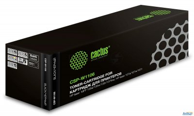 Картридж лазерный Cactus Csp-w1106x черный (3000стр.) для Hp Laser 107a/107r/107w/135a Mfp/135r Mfp/