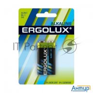 Элемент питания алкалиновый "крона" 6lr61 Bl-1 6lr61 Bl-1 9В Alkaline (блист.1шт) Ergolux 11753