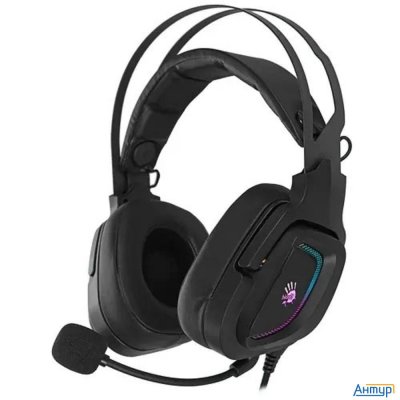 Наушники с микрофоном A4tech Bloody G570 черный/серый 2м мониторные Usb оголовье (g570 (black+grey)