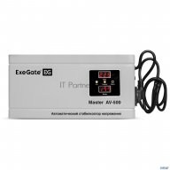 Exegate Ex291736rus Стабилизатор напряжения Exegate Master Av-500 (500ВА, 140-260В, цифр. индикация