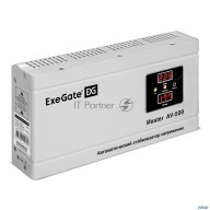 Exegate Ex291736rus Стабилизатор напряжения Exegate Master Av-500 (500ВА, 140-260В, цифр. индикация
