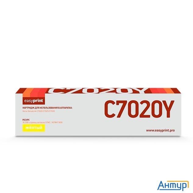 Easyprint  106r03746 Тонер-картридж  lx-c7020y  для  xerox versalink c7020/c7025/c7030 (16500 стр.) 