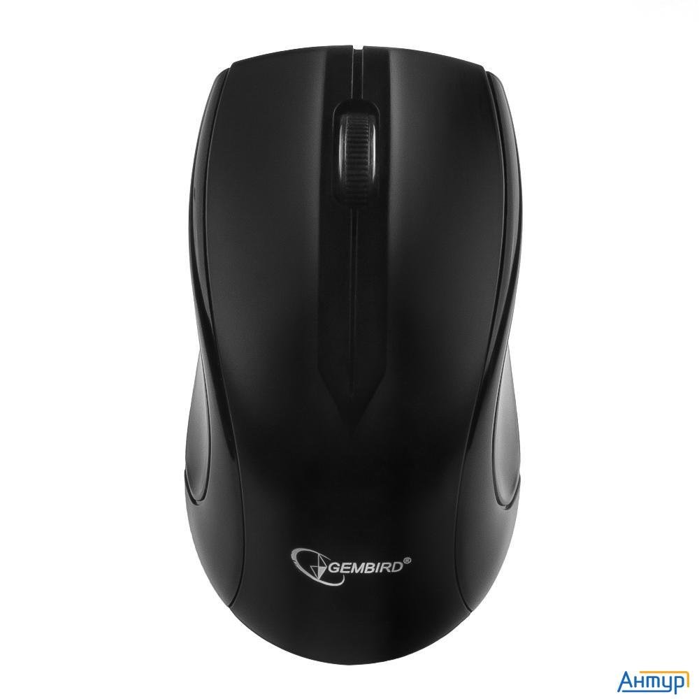 Gembird Musw-320 Black Usb {Мышь беспроводная, 2кнопоки+колесо-кнопка, 2.4ГГц, 1000 Dpi}