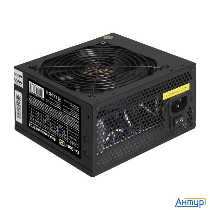 Exegate Ex221639rus-pc Блок питания 600w Exegate 600npxe (atx, Ppfc, Pc, 12cm Fan, 24pin, (4+4)pin,
