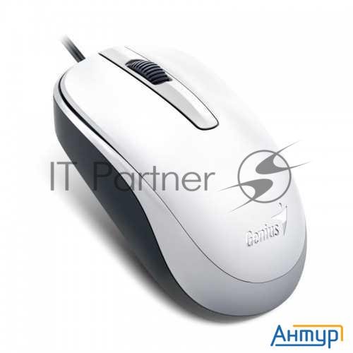 Мышь Genius Dx-120 White Usb, оптическая, 1000 Dpi