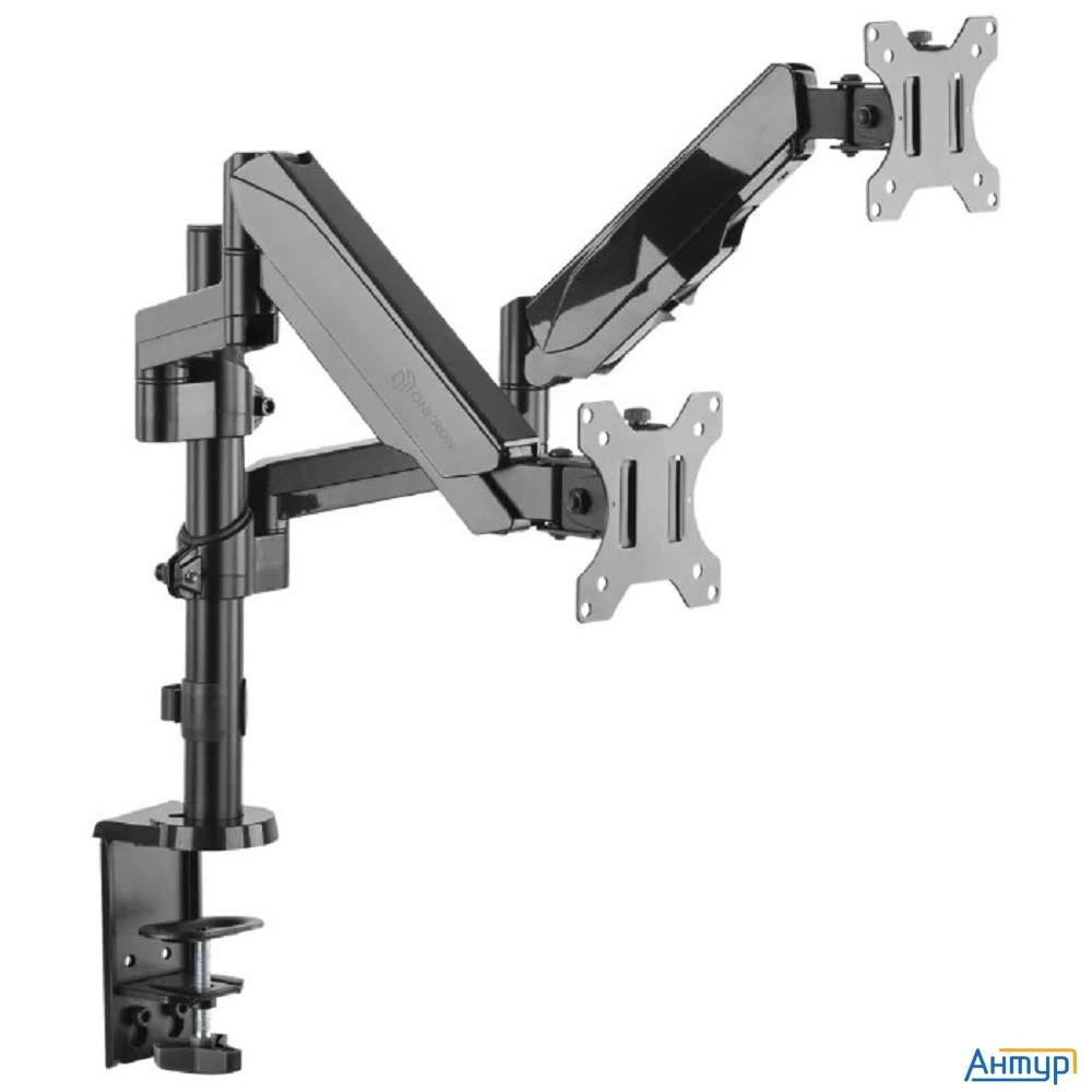 Onkron G140 чёрный {Для двух экранов диагональю 13"-32" Допустимая нагрузка: 2х (1-8 кг (2.2 - 17.6