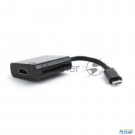 Переходник Cablexpert Usb Type-c/hdmi, 15см, пакет (a-cm-hdmif-01)