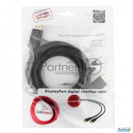 Кабель Displayport Gembird/cablexpert , 3м, 20m/20m, черный, экран, пакет(cc-dp-10)