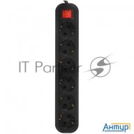 Сетевой фильтр 5bites Sp6b-350 6s / 3*1.5mm2 / 16a / Abs / 5m / Black