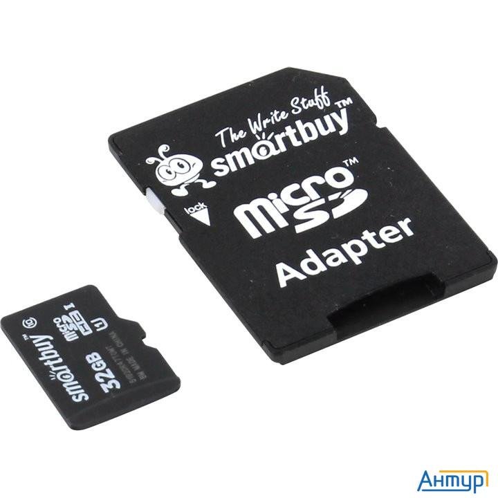Micro Securedigital 32gb Smart Buy Sb32gbsdcl10-01 {micro Sdhc Class 10, Sd Adapter}