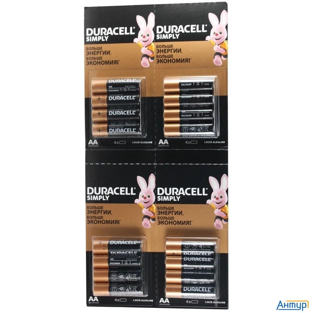 Duracell Lr6-4bl Basic 4*4 (16 шт. в упаковке)