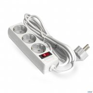 Удлинитель Exegate Ex279354rus Ec-3-3w (3 розетки, 3м, евровилка, белый)