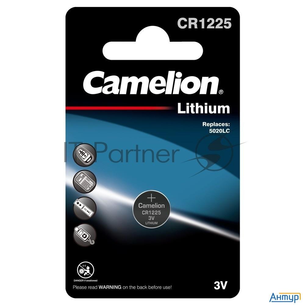 Элемент питания литиевый Cr Cr1225 Bl-1 (блист.1шт) Camelion 3608