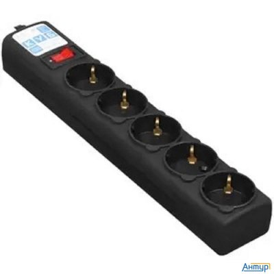 Powercube Фильтр-удлинитель 3.0м, 5 розеток,10А (spg5-С3), черный графит