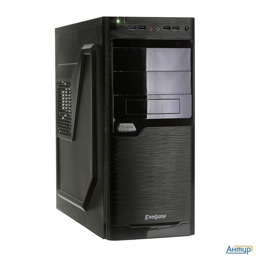 Exegate Ex272731rus Корпус Miditowerxp-330u Black, Atx, <без БП>, 2*usb+2*usb3.0, Audio