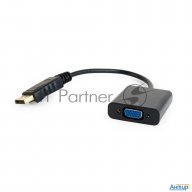 Переходник Displayport - Vga Cablexpert A-dpm-vgaf-02, 20m/15f, кабель 15см, пакет