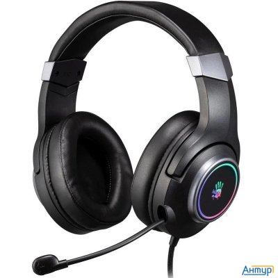 Наушники с микрофоном A4tech Bloody G350 черный 2м мониторные Usb оголовье (g350 Usb/ Black)