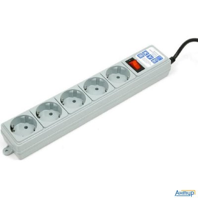 Powercube Фильтр-удлинитель, 1.9м , 5 розеток (spg-b-6), серый