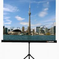 Экран на треноге Lumien 150x150см Eco View Lev-100101 1:1 напольный рулонный
