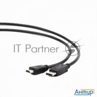 Кабель Displayport-hdmi Gembird/cablexpert  3м, 20m/19m, черный, экран, пакет(cc-dp-hdmi-3m)