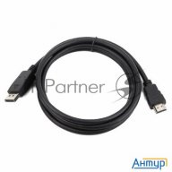 Кабель Displayport-hdmi Gembird/cablexpert  3м, 20m/19m, черный, экран, пакет(cc-dp-hdmi-3m)