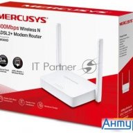 Роутер беспроводной Mercusys Mw300d N300 10/100base-tx/adsl