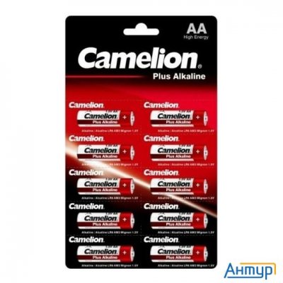 Camelion Plus Alkaline Bl1x10  Lr6 отрывные (lr6-bp1x10p, батарейка,1.5В) (10 шт. в уп-ке)