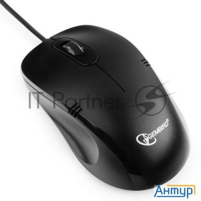 Мышь Gembird Mop-100, черный, Usb, 1000dpi