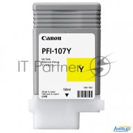 Картридж струйный Canon Pfi-107y 6708b001 желтый для Canon Ip F680/685/780/785 (130мл)