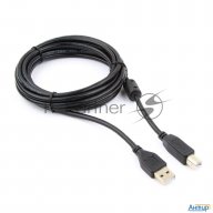 Кабель Gembird Ccf-usb2-ambm-10 Usb 2.0 кабель Pro  для соед. 3.0м Am/bm  позол.конт., фер.кол., пак