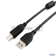 Кабель Gembird Ccf-usb2-ambm-10 Usb 2.0 кабель Pro  для соед. 3.0м Am/bm  позол.конт., фер.кол., пак