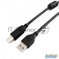 Кабель Gembird Ccf-usb2-ambm-10 Usb 2.0 кабель Pro  для соед. 3.0м Am/bm  позол.конт., фер.кол., пак