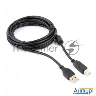 Кабель Gembird Ccf-usb2-ambm-10 Usb 2.0 кабель Pro  для соед. 3.0м Am/bm  позол.конт., фер.кол., пак
