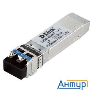 D-link 432xt/b1a  Proj Трансивер Sfp+ с 1 портом 10gbase-lr для одномодового оптического кабеля (до