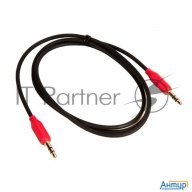 Aux аудио кабель/3.5 Mm Jack - 3.5 Mm Jack/ Hoco Hc-79293 Upa11/ 1m/ позолоченные контакты/ Black