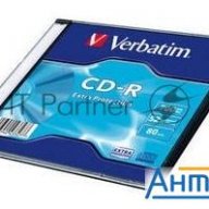 Диск Cd-r Verbatim 700mb 52x Slim Case (1шт) (43347)