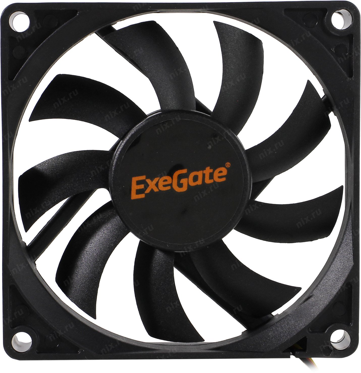 Exegate Ex283373rus Вентилятор Exegate Extrasilent Es08015s3p, 80x80x15 мм, подшипник скольжения, 3p