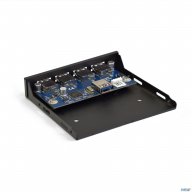Планка Usb на переднюю панель Exegate U3h-625, 3,5", 4*usb3.0, черная, металл, подсоединение к мат.