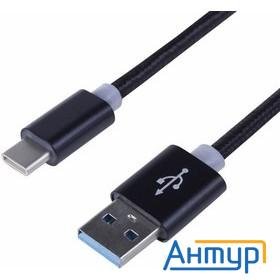Rexant (18-1884) Кабель Usb-a – Type-c, 2,4a, 1м, в серебрянной нейлоновой оплетке