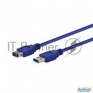 Кабель Gembird Pro Ccp-usb3-amaf-10, Usb 3.0 кабель удлинительный 3.0м Am/af  позол. контакты, пакет