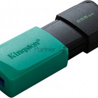 Флеш Диск Kingston 256gb Datatraveler Dtxm Dtxm/256gb Usb3.2 черный/зеленый