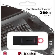 Флеш диск Kingston 256gb Usb3.2 Gen1 Datatraveler Exodia (black + Pink)