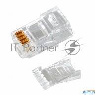Rexant Разъем Rj-45(8p8c) под витую пару, Utp, категория 6, с вставкой