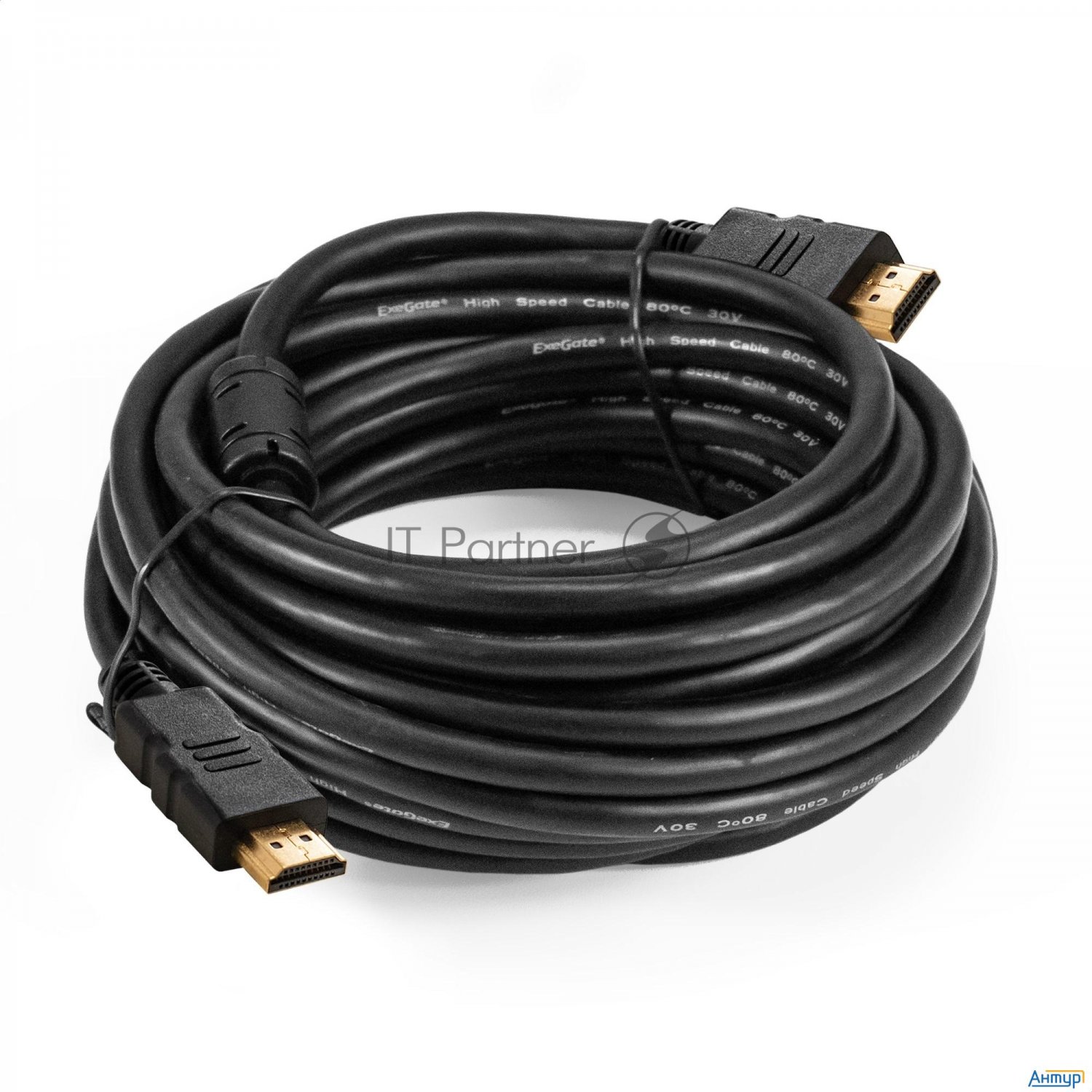 Exegate Ex294693rus Кабель Hdmi Exegate Ex-cc-hdmi-10.0f (19m/19m, 10м, V1.4b, ферритовые кольца, по