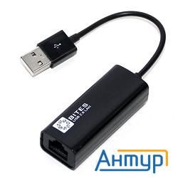 5bites Кабель-адаптер 5bites Ua2-45-02bk Usb2.0 -> Rj45 10/100 Мбит/с, 10см