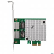 Сетевой адаптер Exegate Exe-562 (pci-e X1 V2.0, 2xrj45, Utp 10/100/1000mbps, Realtek Chipset Rtl8111