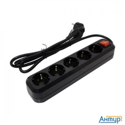 5bites Sp5b-318 Сетевой фильтр 5s / 3*1.5mm2 / 16a / Abs / 1.8m / Black