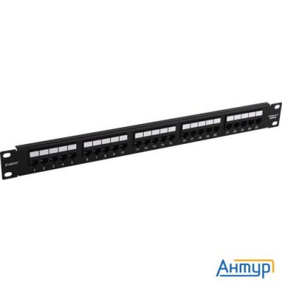 Exegate Ex281084rus Патч-панель телефонная 19", 1u 25 Port Exegate  разъём Rj-12 6p4c, Rohs, цвет че
